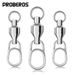 Stainls Steel Quick Release Oval Snap Bearing Swivel Sea Iron Plate Eight-shaped Ring Connector Fishing Gear_viptrois.com