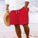 Premium Products 2024 New Cotton And Shorts Multi Bag Style Lace Up Men's Striped Beach Pants_viptrois.com