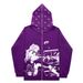 Hoodie Sweatshirt Gothic High Street Full Zipper Oversized Unisex Streetwear Y2 Jacket_viptrois.com