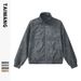 Men's Clothing Men's Wear 2024 retro stand up collar PU leather jacket men's autumn and winter new loose motorcycle jacket_viptrois.com