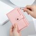 Women's Wallet Card Cases Short Wallet Women Multi Card Slot Zipper Button Card Holder Simple Student Coin Coin Purse Women_viptrois.com