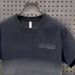 Vintage Washed Gradient Short Sleeve T-Shirt For Men & Women, Casual Loose Fit Round Neck Tee, Summer Fashion Streetwear Top_viptrois.com