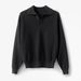 Men's Clothing V Neck Sweater Pullover Thick Needle Lapel Polo Long Sleeve Solid Color Spring And Autumn Tops_viptrois.com