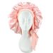 Women's double layer silk sleeping hat double sided wearable satin headscarf hat bow tie pullover hat enlarged_viptrois.com