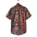 Men's Clothing Short Sleeve Ethnic Style Tribal Animal Print Shirt_viptrois.com