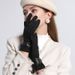 Women's Gloves Winter Gloves For Women, Suede Cold Proof Warm Gloves For Women, Plush And Thick Gloves For Men, Bow Touch Screen Gloves For Women_viptrois.com