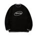 Embroidered Logo Sweater – Unisex Couple’s Knit Top With Faux Layered Design (Black/Gray/Blue, S-XL)"_viptrois.com