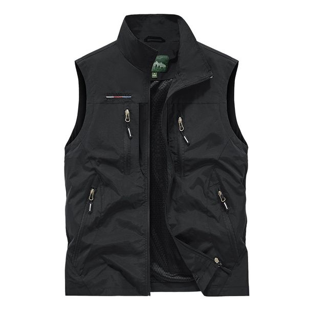 K Outdoor Photography Vest, Men's Multiple Pockets, Middle-aged And Young, Loose Vest, Workwear, Casual Jacket, Camisole_viptrois.com