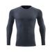 Men's Clothing Long-Sleeved Sports T-Shirt Running Quick-Drying Tights Fitness Breathable Training Outdoor Clothing Round Neck Sweatshirt_viptrois.com