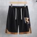 Men's Clothing Plus Size Men's Short Sleeved Shorts Suit Plus Loose Casual Tops Shorts 330 Catties_viptrois.com