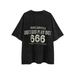 Men's Clothing summer street fashion brand dice theme washed old oversize short sleeved T shirt_viptrois.com