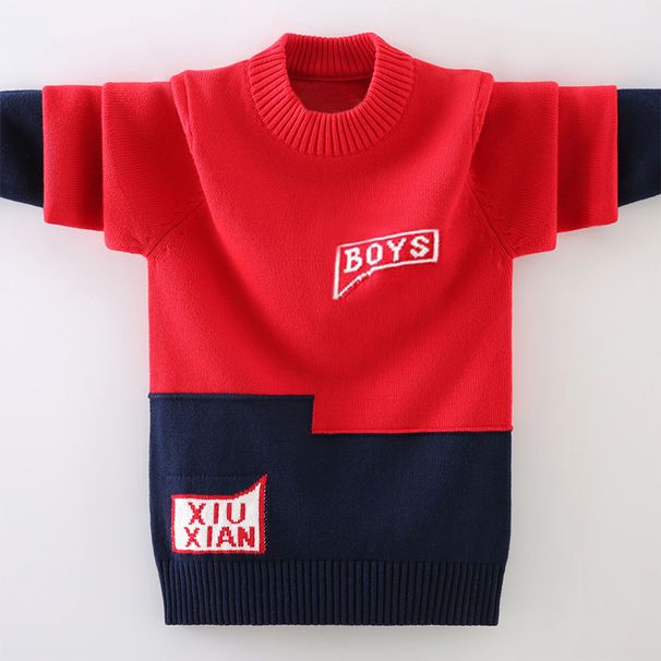kid's clothing Medium and large children's winter coat with fleece and heavy boys' base coat_viptrois.com