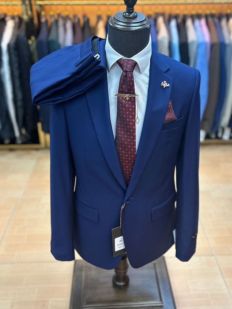 Men's Clothing Suit Silky Slim Fit Soft Business Formal Suit Three Piece Suit_viptrois.com