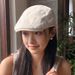 American Style Forward Cap Large Head Circumference Face Slimming French Beret Women's 2025 New Spring Artist Hat_viptrois.com
