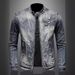 Marvel Venom Denim Jacket For Men - Vintage American Style Slim Fit Stand Collar Zip Up Workwear Coat For Riding & Motorcycle_viptrois.com