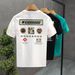 Men's Clothing Personalized Printed Short Sleeved T Shirt Handsome Slim Fit Shirt_viptrois.com