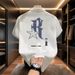 Men's Clothing Casual Business Lapel Shirt Top Loose Trendy Short Sleeved T Shirt_viptrois.com
