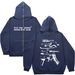 Hoodie Sweatshirt Gothic High Street Full Zipper Oversized Unisex Streetwear Y2 Jacket_viptrois.com