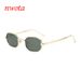 New Design Small Diamond Metal Frame Polygonal Sunglasses Multi Color Gradient Sunglasses_viptrois.com