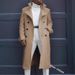 Pulse Cross-Border Foreign Trade New European American Fashion Autumn And Winter British Loose Jacket Mid-Length Trench Coat_viptrois.com