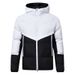 Men's Clothing Men's Winter Hooded Padded Jacket - Lightweight Warm Coat With Zipper Closure, Casual Loose Fit, Polyester Outer, Black & White Options_viptrois.com