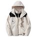 Men's Clothing Autumn And Winter Jacket Piece Set Three In One Detachable Men's And Women's Same Style Sports Warm Trend Hooded Jacket Cross Border_viptrois.com