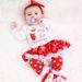 Christmas Baby Snowflake Long Sleeve Romper Set For Girls 0-24 Months, Soft Cotton Infant Dress, Holiday Outfit (Santa, Reindeer, Snowman Designs)_viptrois.com