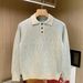 Winter Thickened Warm Turn-down Collar Sweater Fashion Knitted Casual Commuting Style Slim Fit Polo Shirt Men's Long_viptrois.com