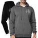 Men's Casual Hoodie & Jogger Set - Fleece-Lined Comfort Fit For Spring/Fall - Streetwear Athleisure Outfit In Black, Navy, Grey & Khaki (S-XXXL)_viptrois.com
