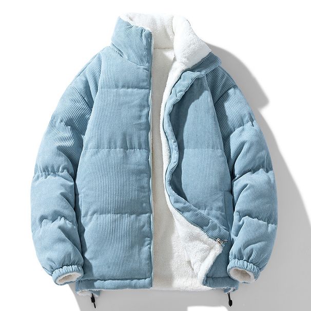 Men's Clothing Reversible Cotton Coat Winter Plus Velvet Thick Warm Cotton Coat_viptrois.com