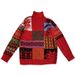 Pure National Trend For Men New Year Christmas Winter Fleece Lined Thick Loose Bear Couple Coat Knitted Sweater_viptrois.com