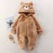 Mother & Kids Adorable Animal-Themed Baby Fleece Jumpsuit – Panda, Bunny & Bear Designs – Cozy Winter & Fall Outfit For Newborns (0-12 Months)_viptrois.com