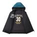 Padded-on Men's Embroidery Down Cotton Thickened Contrasting Color Loose Removable Hat Double-sided Hooded Padded Jacket Men_viptrois.com