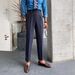 Men's Clothing New Homemade Men's Naples Drape High Waist Straight Pants Autumn Casual Pants Trendy Trousers_viptrois.com