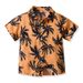 Hawaiian Shirt Multi Color Children's Lapel Trendy Cardigan Beach Hair Holiday Short Sleeved Flower Top Casual Jacket_viptrois.com