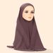 Women's Hijab double layer pleated headscarf crystal linen chiffon three color women's pullover hat comfortable and breathable shawl_viptrois.com
