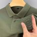 Men's Clothing Commerce High Quality Casual Business Summer Short Sleeved Tops Popular Men's Embroidered Non Iron Polo Shirt_viptrois.com