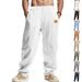Men's Clothing Summer Men's Linen Casual Pants Wide Leg Breathable Beach Trousers Simple For Formal & Casual_viptrois.com