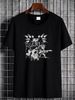 New Cat Band Shirt Cats Playing Guitar T-shirt Cotton Shirt AN438 Homme Fashion Unisex Top For Everyday Wear Graphic Soft Versatile Streetwear_viptrois.com