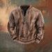 Cross-Border 3D Men's Half Zipper European American Autumn And Winter Printed Sweatshirt_viptrois.com