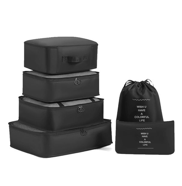 Travel Storage Bag Fashion Twill Suitcase Clothes Storage Bag Travel Underwear Storage Bag_viptrois.com