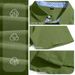 Men's Linen-Blend Short Sleeve Shirt, Casual Button-Down Shirt With Chest Pocket, Relaxed Fit For Summer_viptrois.com