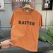 Half Sleeve T-Shirt Men's Summer Trend Short Sleeve Letter Printing Korean Version Crew Neck Slim-fit Versatile Bottom Shirt T-Shirt_viptrois.com