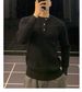 New Henry Collar Sweater Men's Door Neck Long Sleeved Knitted Sweater_viptrois.com