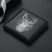 Men's Wallets Short Personalized Students Thin Driver's License Wallet Leather Wallet Man Wallet Leather_viptrois.com