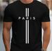 Fashion Men's T-shirt Large Silhouette Loose Printing Sports And Leisure Slim-fit Round Neck Short-sleeved T-shirt_viptrois.com