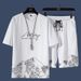 Men's Clothing Men's Summer Clothing New Trendy Youth Shorts Sports Suit With Korean Trendy Student Short Sleeved T Shirt_viptrois.com