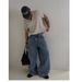 Men's Clothing Waffle Henry Collar Short Sleeved T Shirt Summer Light Breathable Polo Shirt Loose Casual T Shirt_viptrois.com