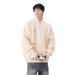 Autumn Half Zipper Sweater Trendy Brand Loose Knitted Sweater Hoodie Men's Coat_viptrois.com