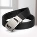 Men's Belt Automatic Buckle Belt Quick Drying Breathable No Punching Canvas Braided Belt_viptrois.com